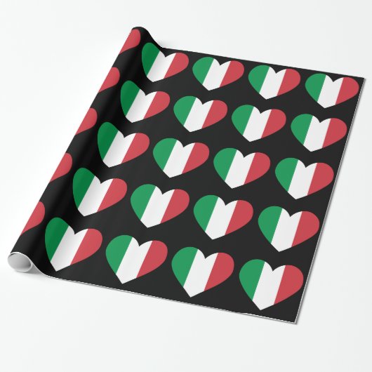 Italiaans hart cadeaupapier (Uitgerold)