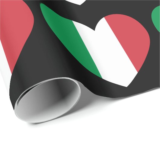 Italiaans hart cadeaupapier (Rol Hoek)