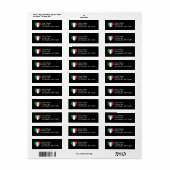 Italiaans Hart Label (Full Sheet)