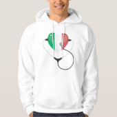 Italiaans Hart met Stethoscoop Healthcare Hoodie (Voorkant)
