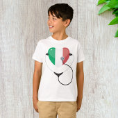 Italiaans Hart met Stethoscoop Healthcare T-shirt