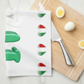 Italiaans hart theedoek (Quarter Fold)