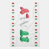 Italiaans hart theedoek (Verticaal)