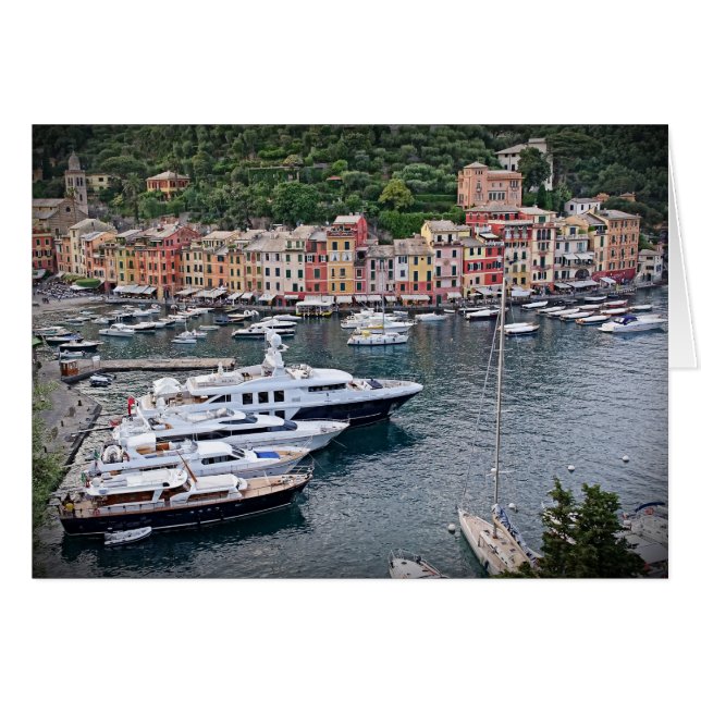 Italiaans havendorp - Portofino, Italië (Voorkant Horizontaal)