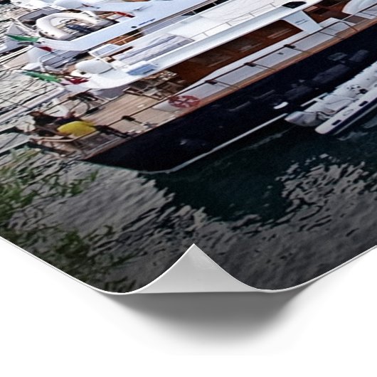 Italiaans havendorp — Portofino Poster (Hoek)