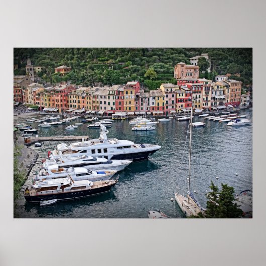 Italiaans havendorp — Portofino Poster (Voorkant)
