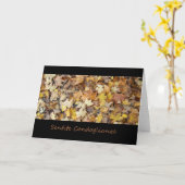 Italiaans herfstblad voor sympathiekaarten kaart (Gele Bloem)