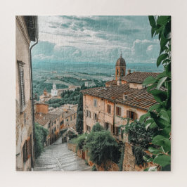 Italiaans heuveldorp boven Rolling Hills Legpuzzel