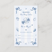 Italiaans Hoeveel Snoepjes Baby shower spel Kaart (Voorkant)