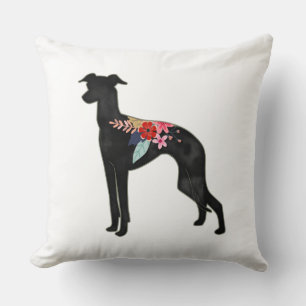 Italiaans Hondenras Greyhound Bohemian Floral Sadd Kussen