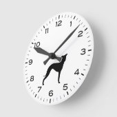 Italiaans Hondenras Silhouette  Ronde Klok (Hoek)