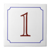 Italiaans huisnummer tegeltje (Voorkant)