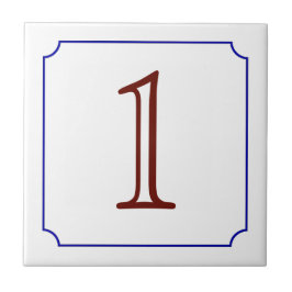 Italiaans huisnummer tegeltje