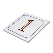 Italiaans huisnummer tegeltje (Zijkant)