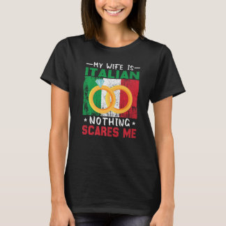 Italiaans huwelijk bevalt erfgoed gehuwd t-shirt