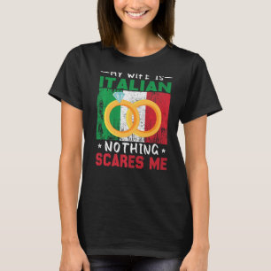 Italiaans huwelijk bevalt erfgoed gehuwd t-shirt