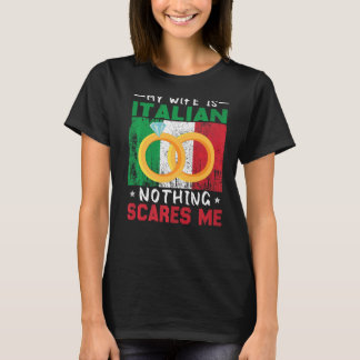 Italiaans huwelijk bevalt erfgoed gehuwd t-shirt