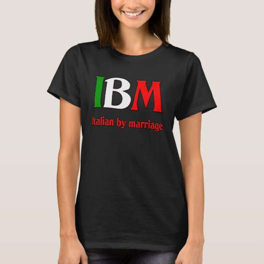 Italiaans huwelijk t-shirt (Voorkant)