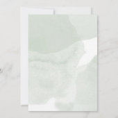 Italiaans Huwelijk Tuin Script Waterverf Olijf Kaart (Achterkant)