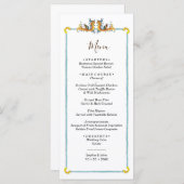 Italiaans huwelijksmenu menu (Voorkant / Achterkant)