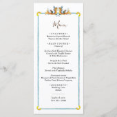 Italiaans huwelijksmenu menu (Voorkant)