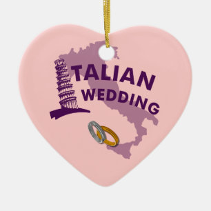 Italiaans Huwelijksornament Keramisch Ornament