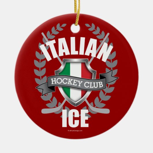 Italiaans Ice Ceramic Ornament (Voorkant)