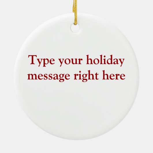 Italiaans Ice Ceramic Ornament (Achterkant)