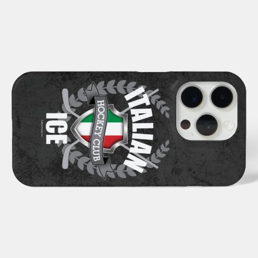 Italiaans Ice Hockey Case-Mate iPhone Case (Achterkant (horizontaal))