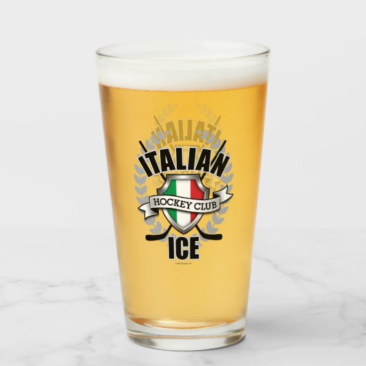Italiaans Ice Hockey Glas (Voorkant gevuld)