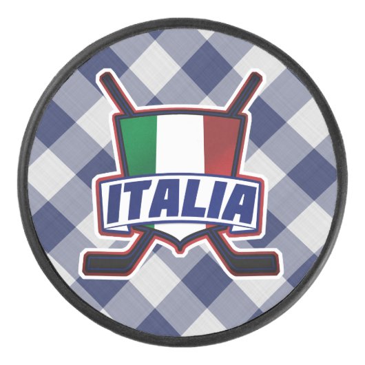 Italiaans Ice Hockey Team Puck (Voorkant)