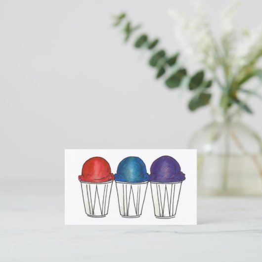 Italiaans Ice Sno heeft ijsscheuren gemaakt Visitekaartje (Staand voorkant)