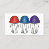 Italiaans Ice Sno heeft ijsscheuren gemaakt Visitekaartje (Voorkant)