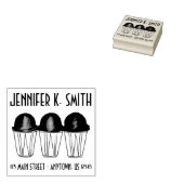 Italiaans Ice Snowball Sno Cone Summertime Adres Rubberstempel (Gestempeld)