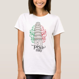 Italiaans icoon Scheve Toren van Pisa T-shirt