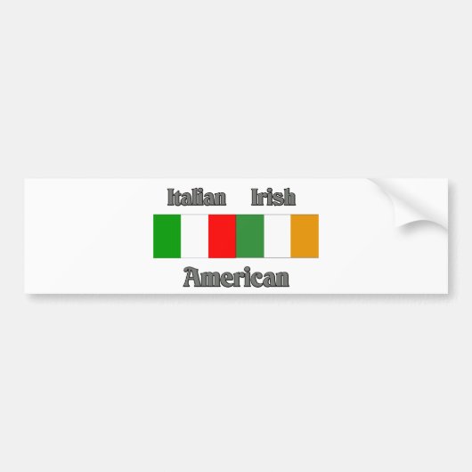 Italiaans Iers Bumpersticker (Voorkant)