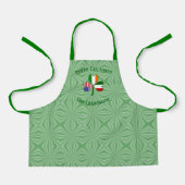 Italiaans Iers Vlaggen Shamrock Personalized Kind Schort (Voorkant)
