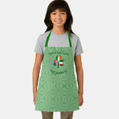 Italiaans Iers Vlaggen Shamrock Personalized Kind Schort (Insitu)