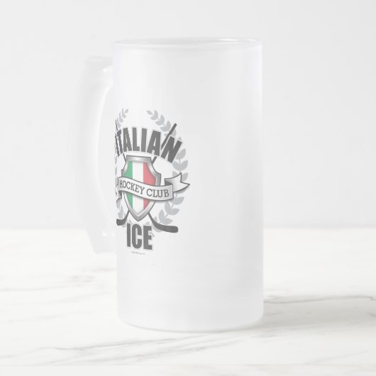 Italiaans ijs matglas bierpul (Voorkant links)