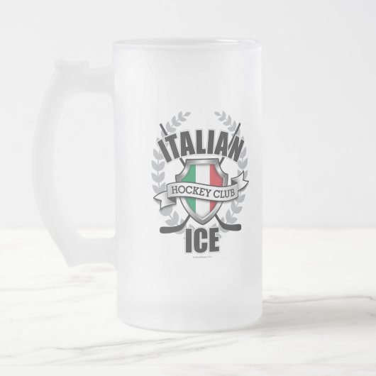 Italiaans ijs matglas bierpul (Links)