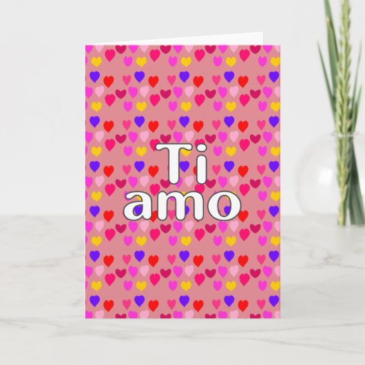 Italiaans - Ik hou van je Kaart (Voorkant)