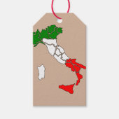 Italiaans Italiaans Vlag Patriotic Service Honor V Cadeaulabel (Voorkant)