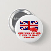 Italiaans Job 69 Union Jack Michael Caine slogan Ronde Button 5,7 Cm (Voorkant /achterkant)