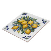 Italiaans Keramische Citroenen Tegel Blauw Wit Tegeltje (Zijkant)
