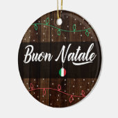 Italiaans kerst met vrolijkheid, Buon Natale Keramisch Ornament (Links)