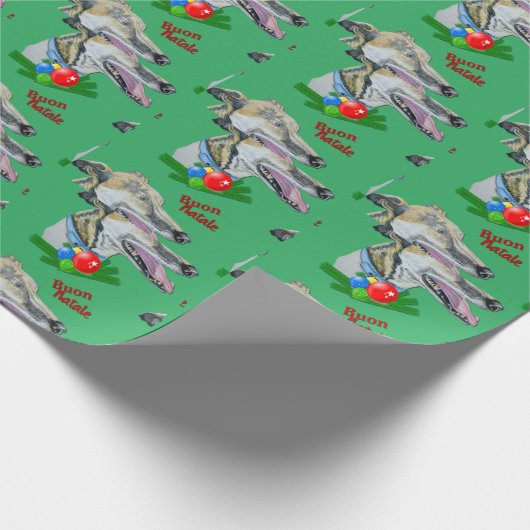 Italiaans kerstartikel   cadeaupapier (Hoek)