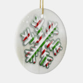 Italiaans kerstboomschilderij keramisch ornament (Rechts)