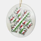 Italiaans kerstboomschilderij keramisch ornament (Links)