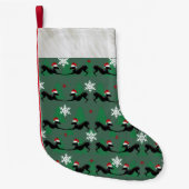 Italiaans kerstcadeau met grijze herrie kleine kerstsok (Voorkant)