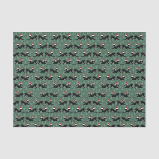 Italiaans kerstcadeaupapier voor Greyhound Tissuepapier (Voorkant)
